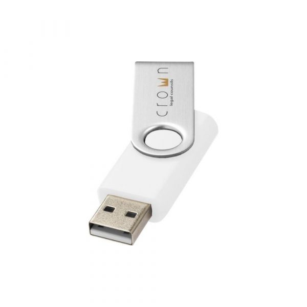 Cle USB rotative Blanc