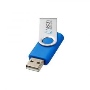 Cle USB rotative Bleu