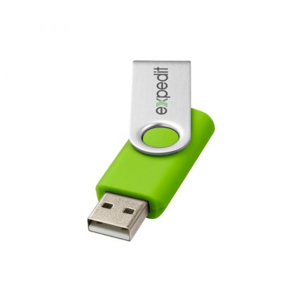 Cle USB rotative Vert citron