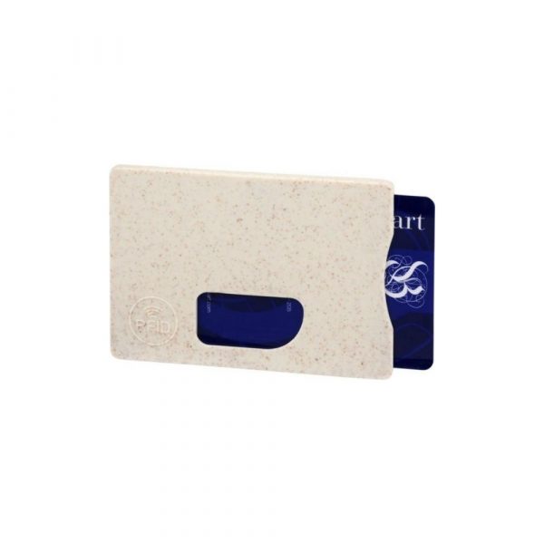 Porte carte RFID Paille de Ble Beige
