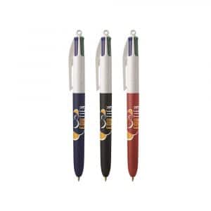 Stylo Bic 4 couleurs SOFT Assortiment