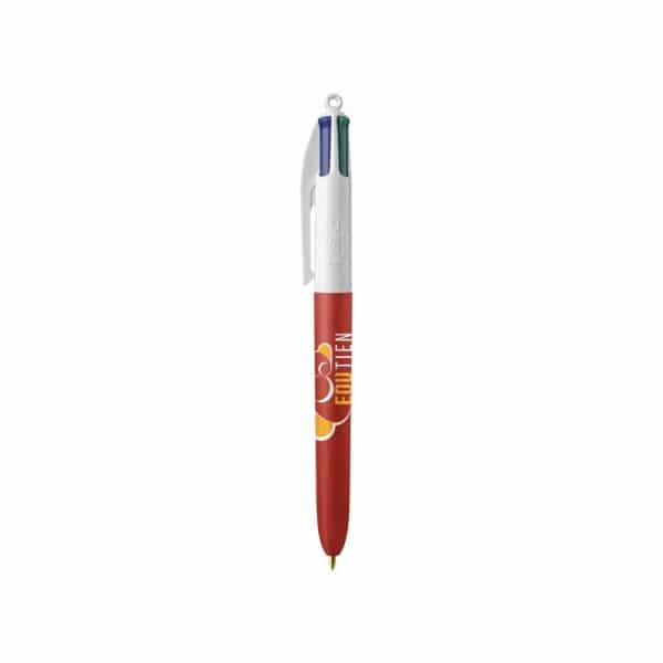 Stylo Bic 4 couleurs SOFT Rouge